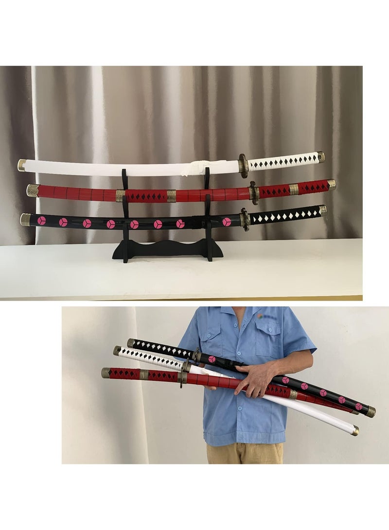 Roronoa Zoro Anime Samurai Cosplay Sword,Shusui,Bamboo Blade Katana,About 104CM,For Role Playing and Collection 3Pcs - Image 3