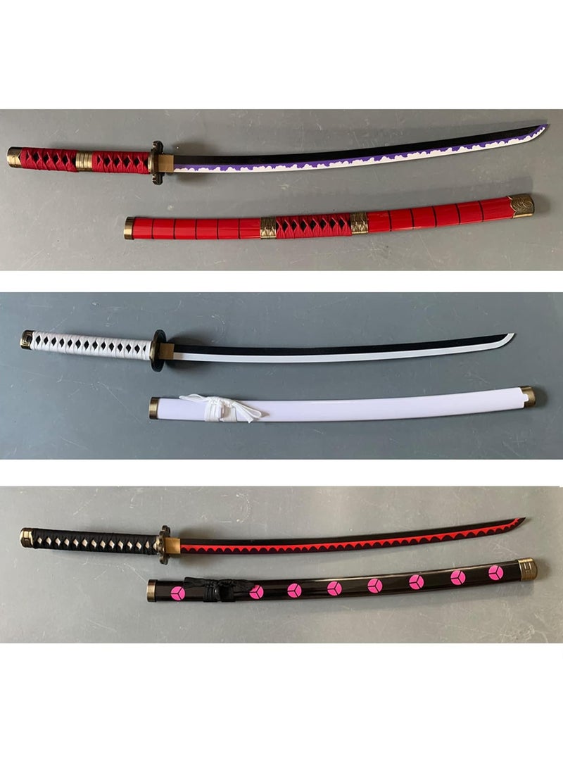 Roronoa Zoro Anime Samurai Cosplay Sword,Shusui,Bamboo Blade Katana,About 104CM,For Role Playing and Collection 3Pcs - Image 4