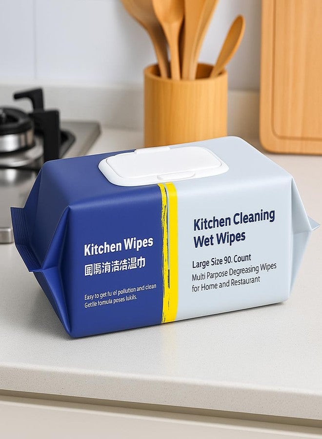 KIRMIT Premium all purpose cleaning DIsposable wet wipes, Ideal for Home, kitchen, House hold items, sanitary items etc. (Pack of 1, 80 wipes) - Image 5