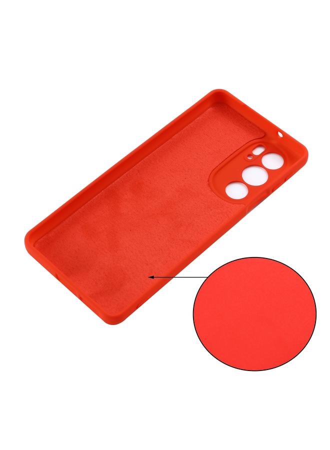 erorex Case For Motorola Edge 30 Pro / Edge+ 2022 Pure Color Liquid Silicone Shockproof Phone Case - Image 3