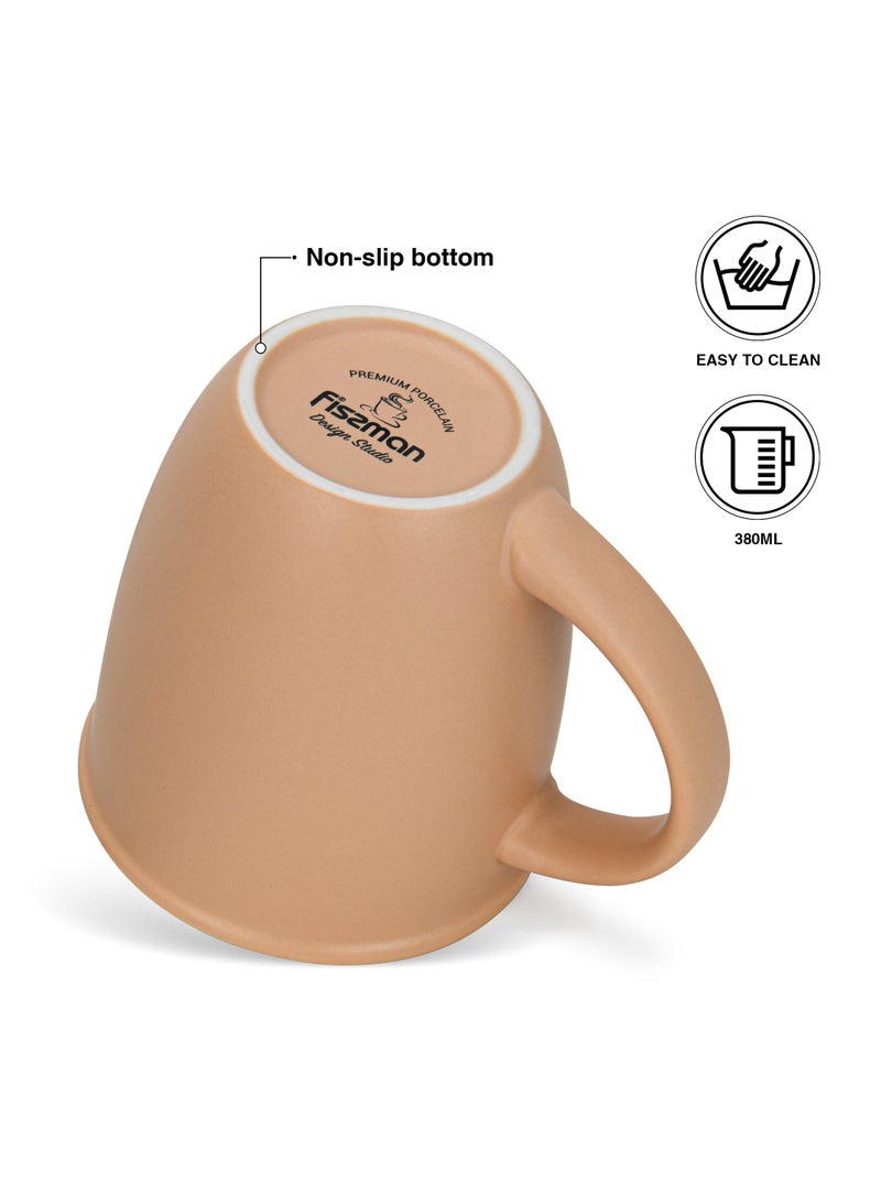 Fissman أكواب 2 قطعة 380 مل كن حراً جديدة من البورسلين العظمي - Image 2
