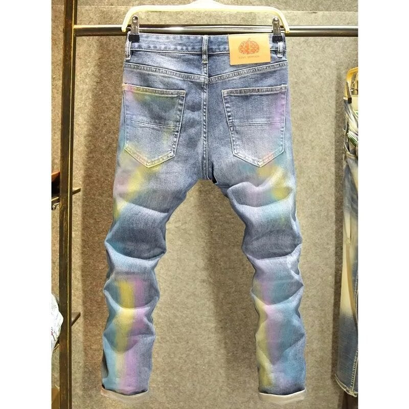 Unisex Classic Denim Jeans Loose Fit Daily Outdoor Wear - Image 3