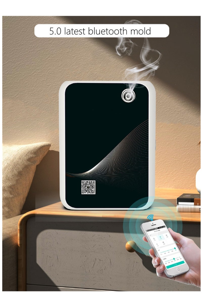 ناشر رائحة ذكي ، ناشر زيت أساسي متقدم آلة الهواء بلوتوث مع حجم 500 مل ، ناشر رائحة محترف وآلة عطر منزلية مع إعدادات قابلة للتعديل (أسود A1500) - Image 1