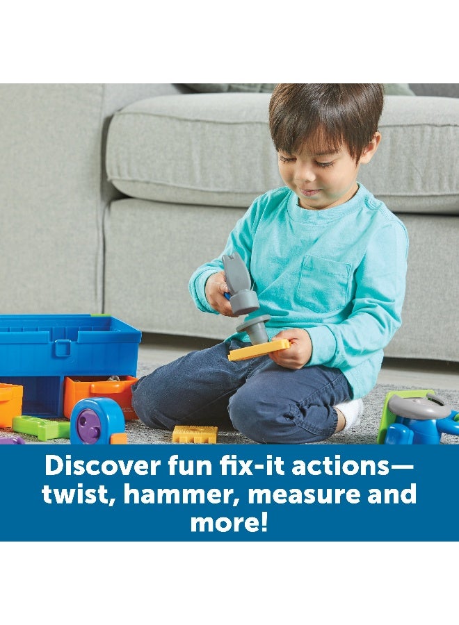 Learning Resources New Sprouts All-In-One Toolbox (6-Piece Set, Soft Plastic, Ages 2+) - Image 3