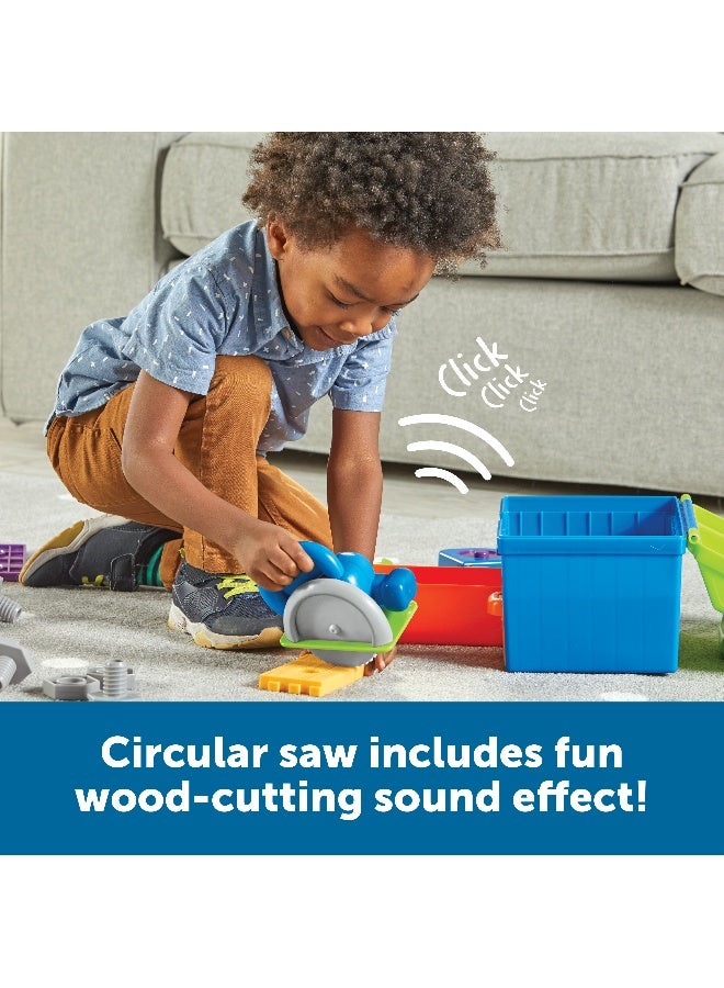 Learning Resources New Sprouts All-In-One Toolbox (6-Piece Set, Soft Plastic, Ages 2+) - Image 2