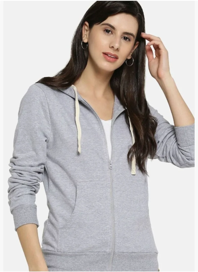 Campus Sutra Front Pocket Printed Hoodie