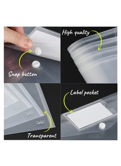 Mr. Pen Clear Plastic Envelopes 4 Pack A4 Letter Size Plastic Envelopes With Snap Closure Poly Envelopes Clear Plastic Folders Plastic Document Holder Plastic Envelopes Clear Envelopes  - Image 4