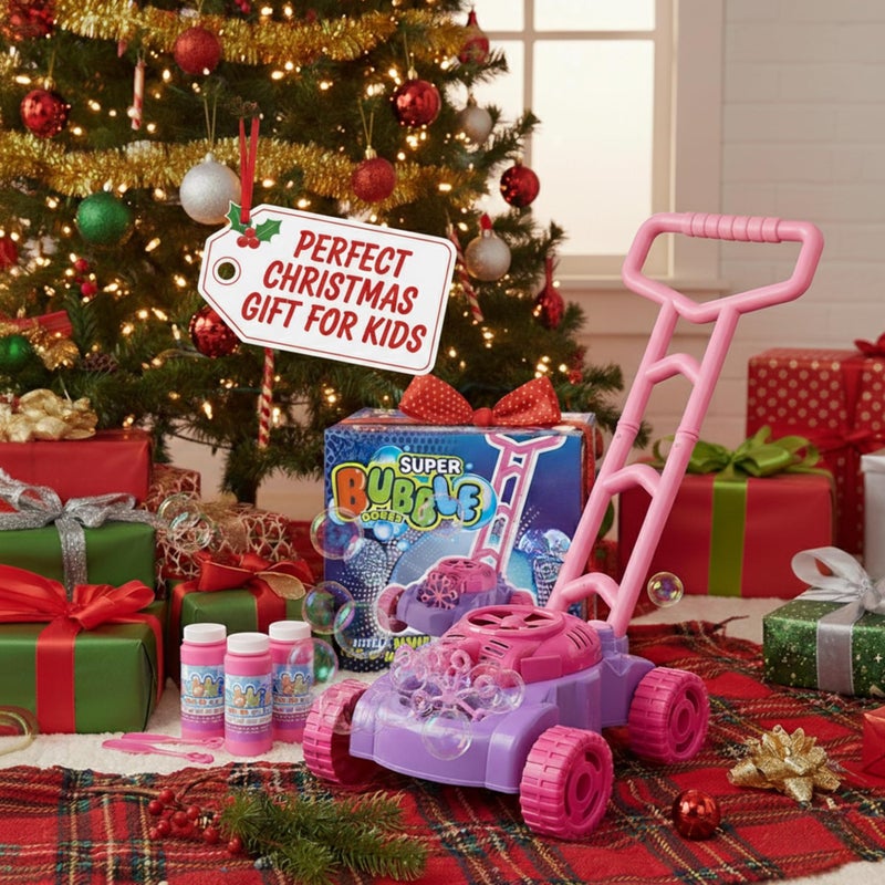 ArtCreativity Bubble Lawn Mower for Toddlers 1-3, Kids Bubble Machine for 1-Year-Old Girl Gifts, Xmas Gifts for Kids, Push Toys for Toddlers Age 1 2 3+ Birthday Gifts for Preschool Girls - Image 2