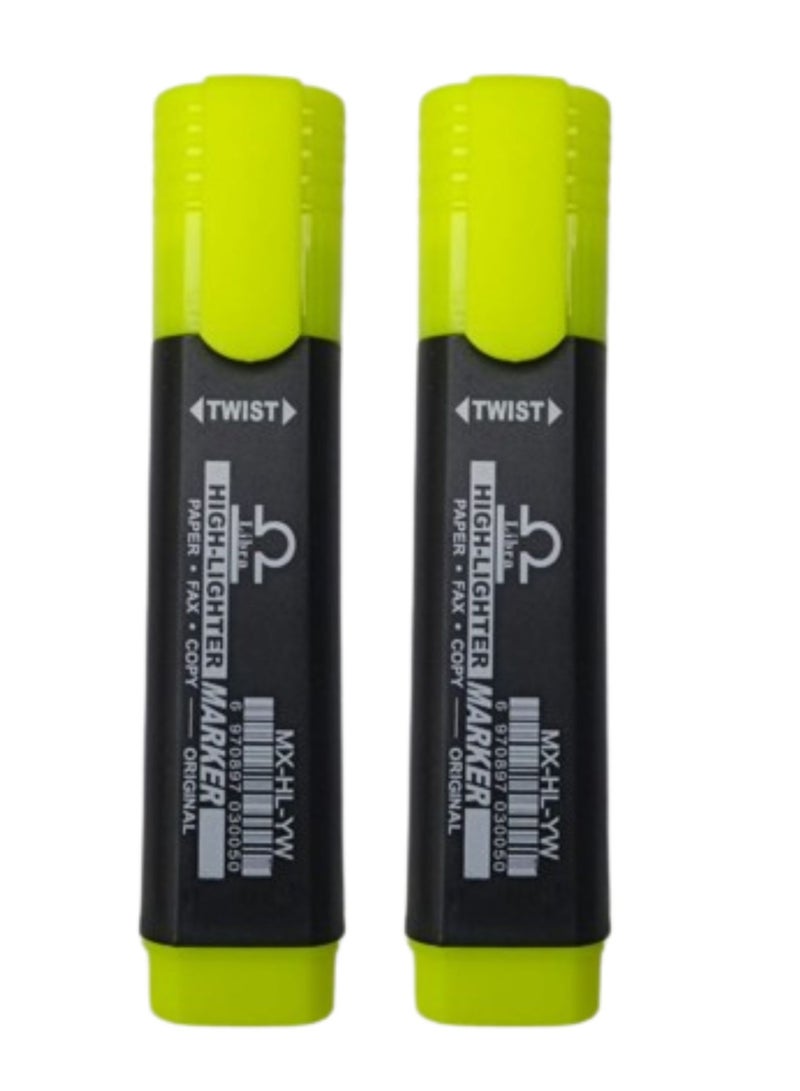 Libra Highlighter (PACK OF 2) YELLOW - Image 1