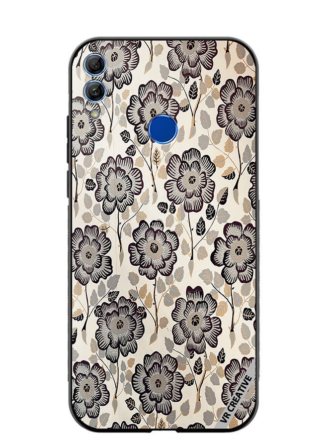 Protective Case Cover For Honor 10 Lite Floral1 Design Multicolour