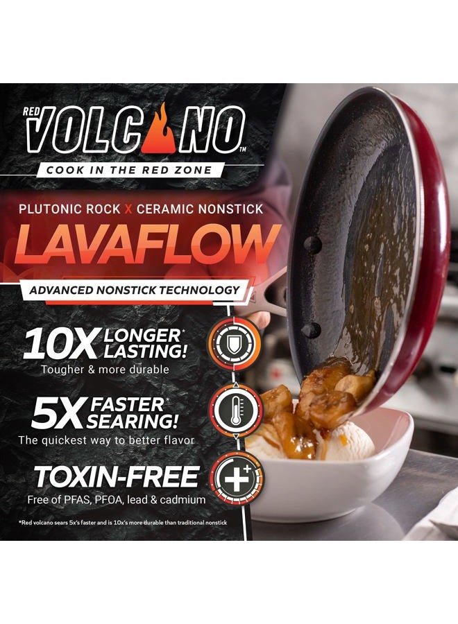 Red Volcano Covered All Purpose Pan, 11" - Image 3