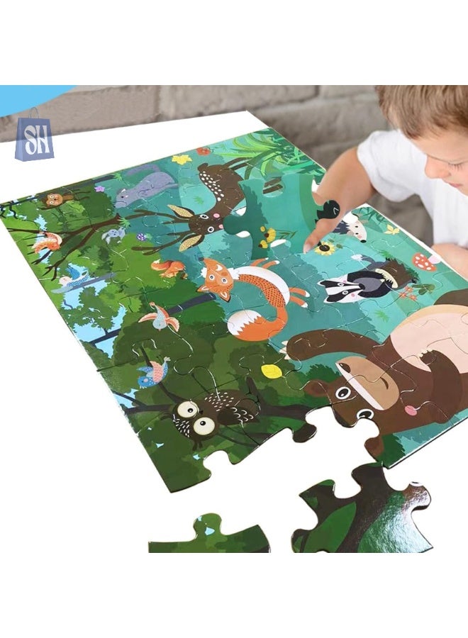 أصدقاء الغابة – لغز قطع كبيرة للأطفال! - Image 2