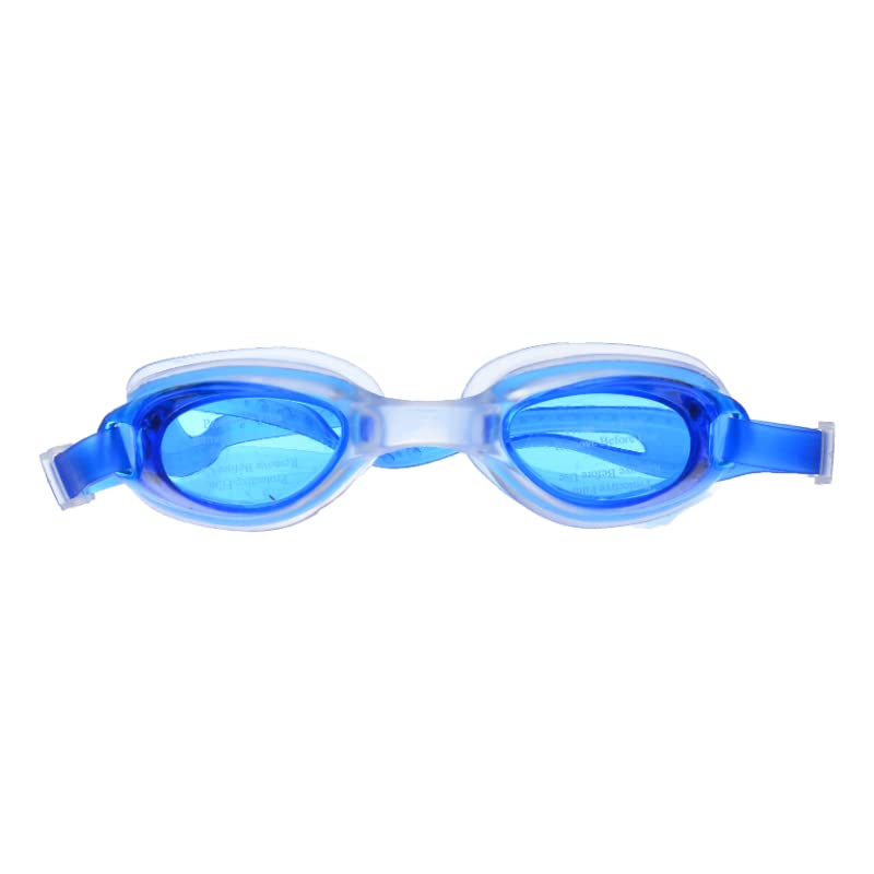 Water World Swimming Goggles Anti Fog With Connected Earplug For Adults - Dark Blue