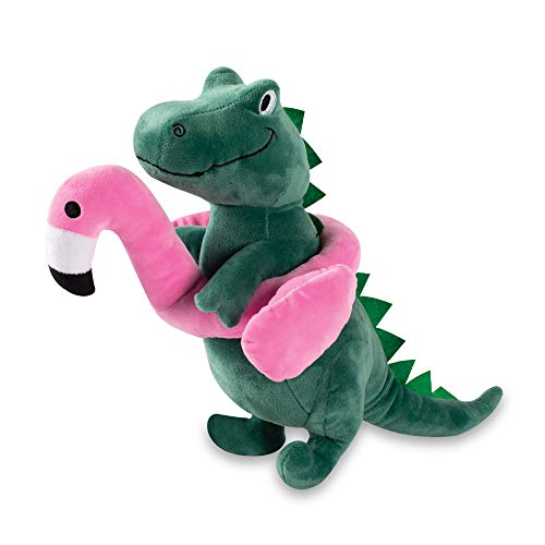 Fringe Studio Squeaker Large Pet Toy Flamingo Fun TRex 145 Tall x 115 Wide PetShop Collection 728003 - Image 1