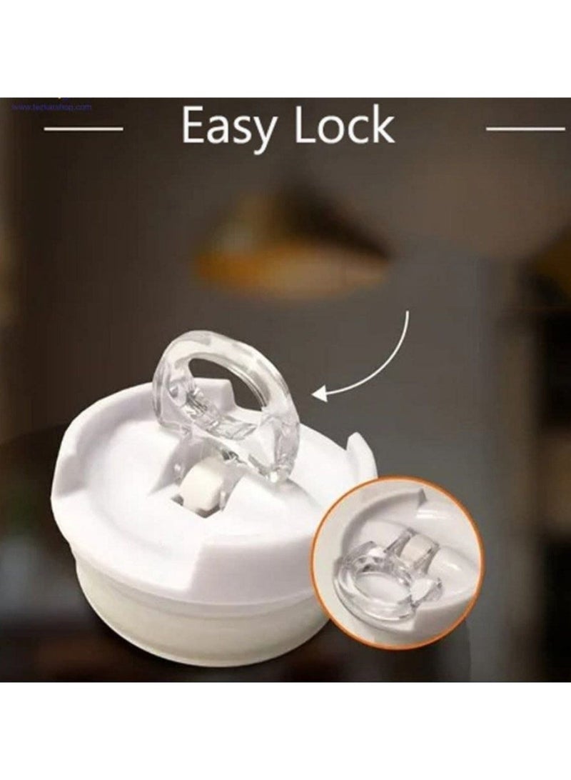 إيزي لوك طقم 6 عبوات لحفظ البقوليات – أكريليك شفاف فاخر بسعة 300 مل لكل علبة، غطاء محكم ضد الرطوبة للحبوب والمكسرات والتوابل – تنظيم عملي وأنيق لمطبخك - Image 5