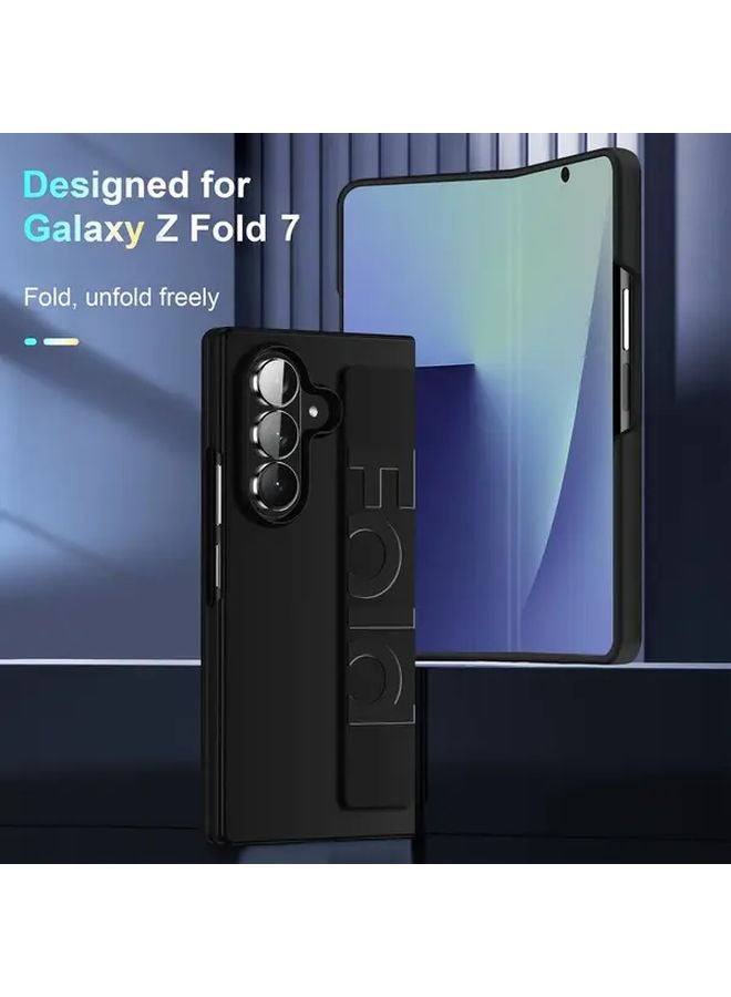 Samsung Galaxy Z Fold 7 Case Black Shockproof Hard PC Cover Slim Matte - Image 5