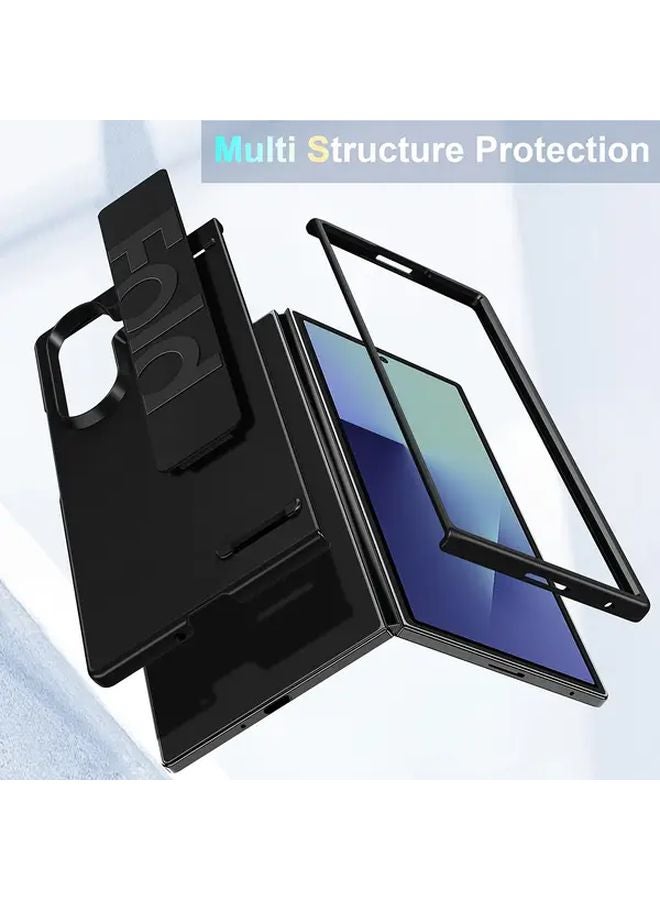 Samsung Galaxy Z Fold 7 Case Black Shockproof Hard PC Cover Slim Matte - Image 4