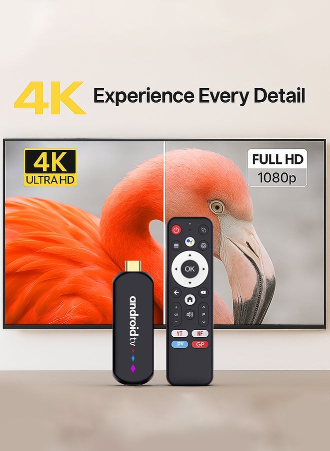 اتش 96 ماكس TV Stick Android14 Quad Core S905L3 Wifi6 BT5.0 4K ATV Launcher Google Voice Assistant Media Player AI TV Stick,Set Top TV Box - Image 1