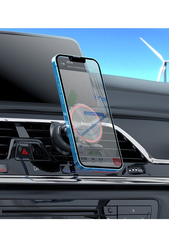 hoco CA97 Magnetic Car Mount for Air Outlet – Universal for 11 to 18 cm Phones, Strong Magnetic Grip