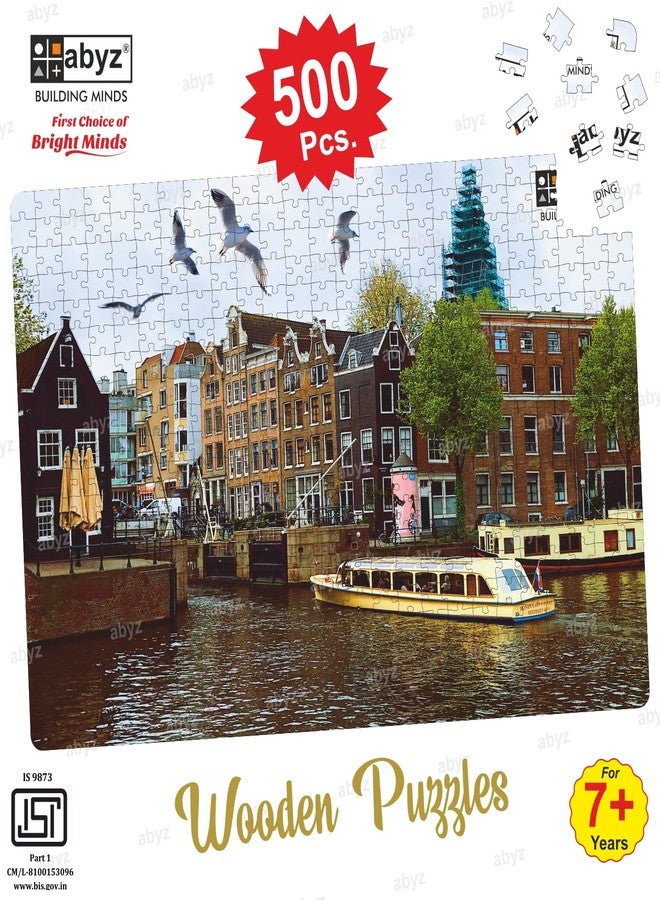ABYZ Wooden Jigsaw Canal in Amsterdam Puzzle for Kids Play and Learn Educational Puzzle for Children Aged 7+ and Adults Toy for Improving Memory & Problem Solving - Image 4