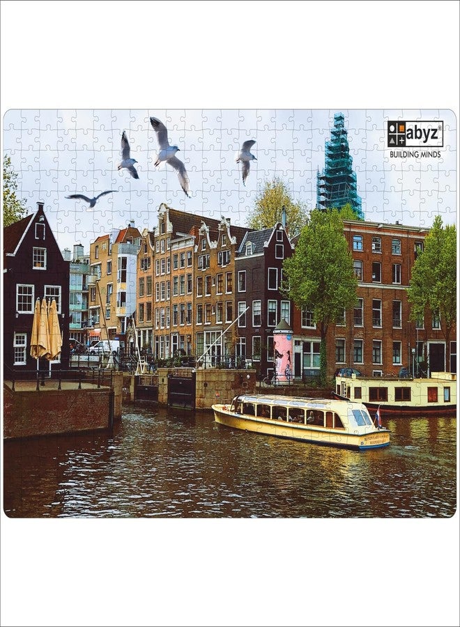 ABYZ Wooden Jigsaw Canal in Amsterdam Puzzle for Kids Play and Learn Educational Puzzle for Children Aged 7+ and Adults Toy for Improving Memory & Problem Solving - Image 1