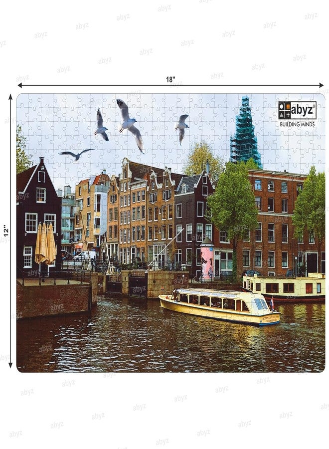 ABYZ Wooden Jigsaw Canal in Amsterdam Puzzle for Kids Play and Learn Educational Puzzle for Children Aged 7+ and Adults Toy for Improving Memory & Problem Solving - Image 2