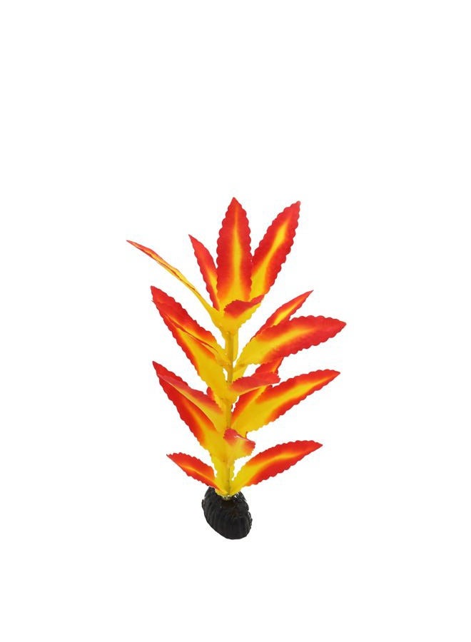 DVHEY Silk Aquarium Plants for Betta Fish Tank, 2 Pcs 7.8 Inch Small Silk Aquarium Plant Aquatic Water Grass Decoration (Yellow-Red, 8 Inch) - Image 4