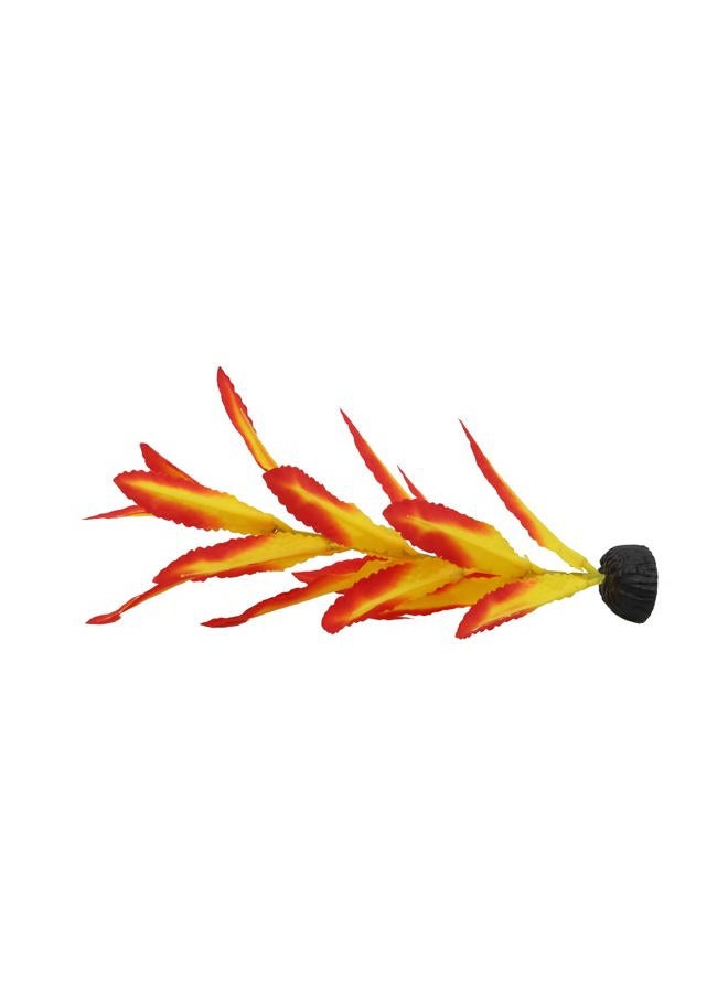 DVHEY Silk Aquarium Plants for Betta Fish Tank, 2 Pcs 7.8 Inch Small Silk Aquarium Plant Aquatic Water Grass Decoration (Yellow-Red, 8 Inch) - Image 5