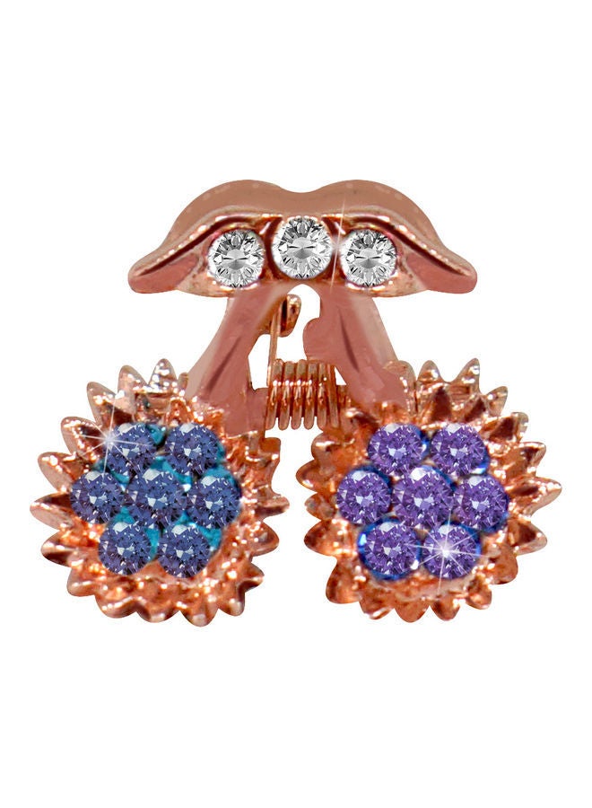 نيبمينينت مشبك شعر صغير مرصع بحجر الراين متعدد الألوان - Image 1