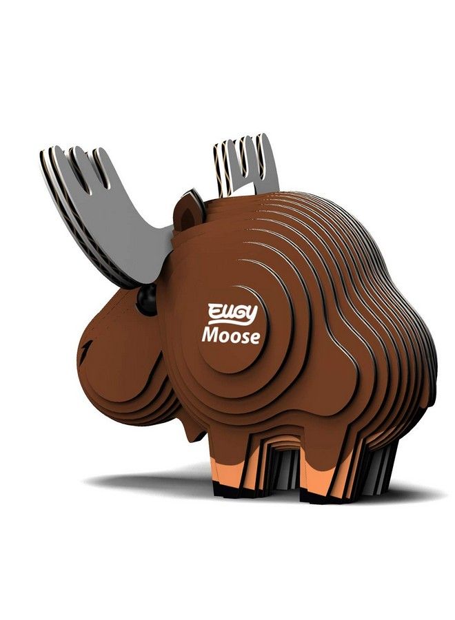 EUGY 042 Moose Eco Friendly 3D Paper Puzzle [New Seal] - Image 5