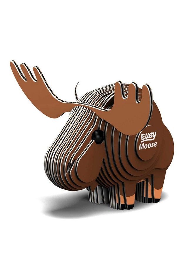 EUGY 042 Moose Eco Friendly 3D Paper Puzzle [New Seal] - Image 2