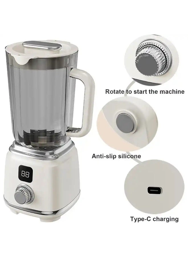 UBEdge Portable USB Rechargeable Juicer Blender – Digital Display Personal Smoothie Maker with Handle for Juice, Shakes & Fruit Blending - Image 5