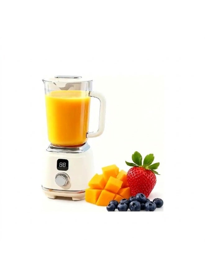 UBEdge Portable USB Rechargeable Juicer Blender – Digital Display Personal Smoothie Maker with Handle for Juice, Shakes & Fruit Blending - Image 1