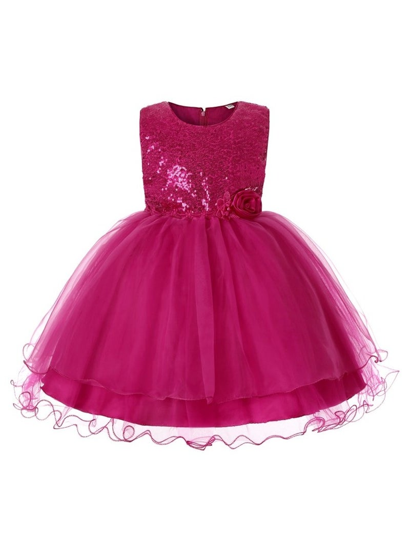 D'Daniela Sequin Bodice Tulle Dress - Image 1