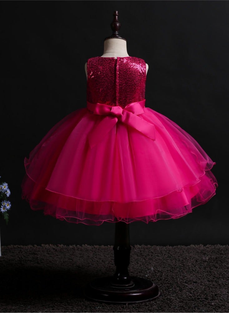 D'Daniela Sequin Bodice Tulle Dress - Image 4