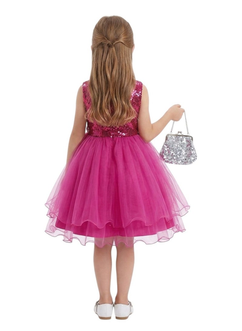 D'Daniela Sequin Bodice Tulle Dress - Image 2
