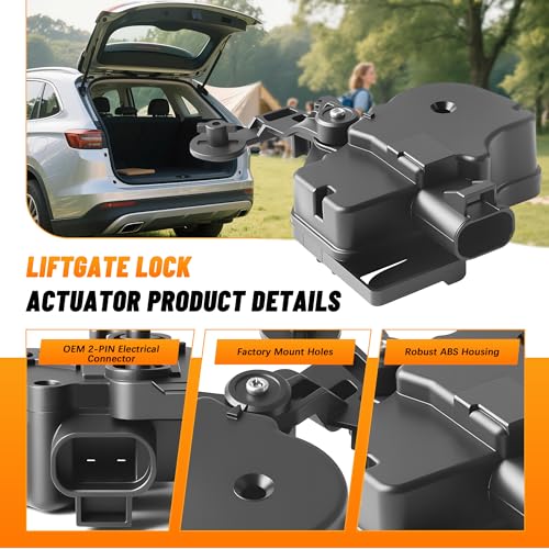 FAERSI Rear Liftgate Door Lock Actuator Replaces 746015, 15250765, 15808595,25001736 Replacement for Chevy Tahoe,Suburban,GMC Yukon,Yukon XL,Cadillac Escalade ESV, EXT Tailgate Liftgate Rear Hatch Door Lock - Image 5