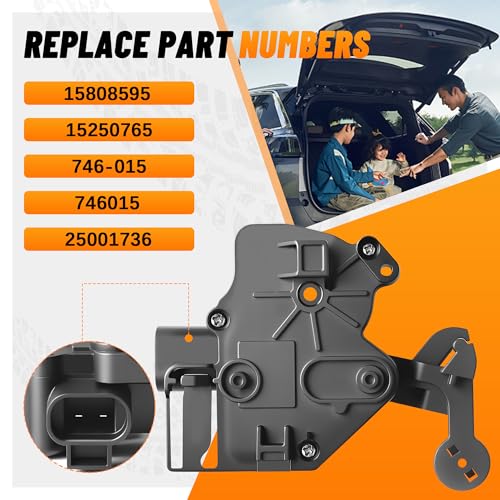FAERSI Rear Liftgate Door Lock Actuator Replaces 746015, 15250765, 15808595,25001736 Replacement for Chevy Tahoe,Suburban,GMC Yukon,Yukon XL,Cadillac Escalade ESV, EXT Tailgate Liftgate Rear Hatch Door Lock - Image 3