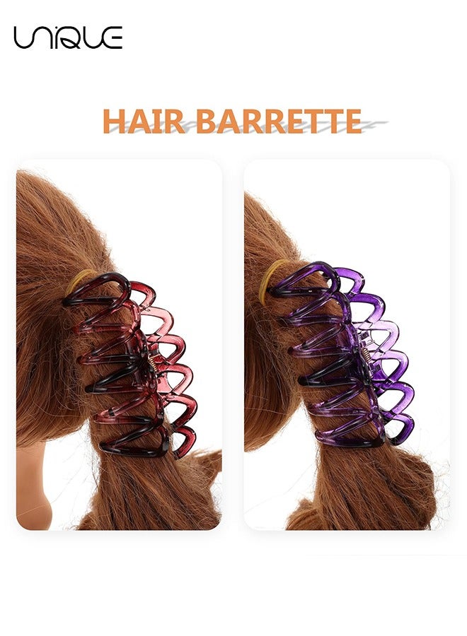Unique 3 Piece Set of Grabs, Acrylic Hair Clips Jelly Color Hair Claw Clips For Women Acrylic Claw Clips French Acetate Hair Clips For Women With Thick Hair And Thinning Hair - Image 4