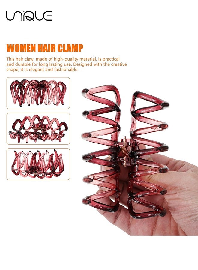 Unique 3 Piece Set of Grabs, Acrylic Hair Clips Jelly Color Hair Claw Clips For Women Acrylic Claw Clips French Acetate Hair Clips For Women With Thick Hair And Thinning Hair - Image 3