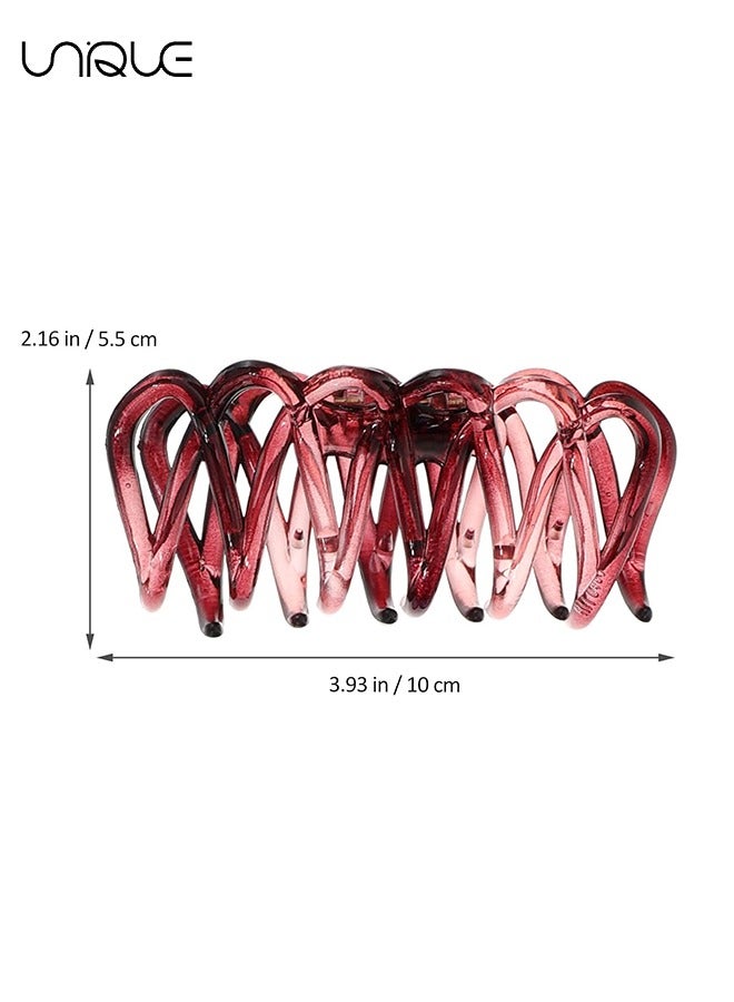 Unique 3 Piece Set of Grabs, Acrylic Hair Clips Jelly Color Hair Claw Clips For Women Acrylic Claw Clips French Acetate Hair Clips For Women With Thick Hair And Thinning Hair - Image 2