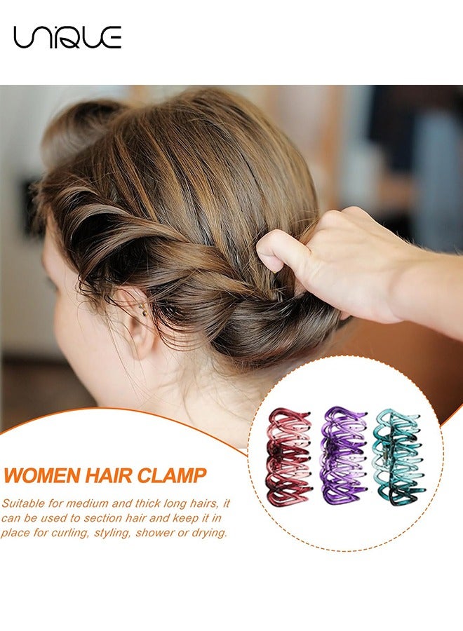 Unique 3 Piece Set of Grabs, Acrylic Hair Clips Jelly Color Hair Claw Clips For Women Acrylic Claw Clips French Acetate Hair Clips For Women With Thick Hair And Thinning Hair - Image 5