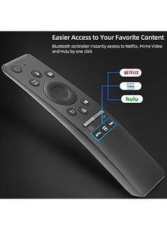 HuHa Universal Voice Remote Control for Samsung Smart TV LED QLED 4K 8K UHD Crystal Frame HDR Curved Smart TVs, with Shortcut Buttons for Netflix, Prime Video, Hulu  - Image 3