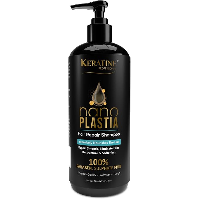 STRBOXONG NANO PLASTIA HAIR REPAIR SHAMPOO | Intensively Nourishes the Hair | Straighter, Shinier Hair Nourishes Dry Hair & Controls Frizz (300 ML) - Image 1