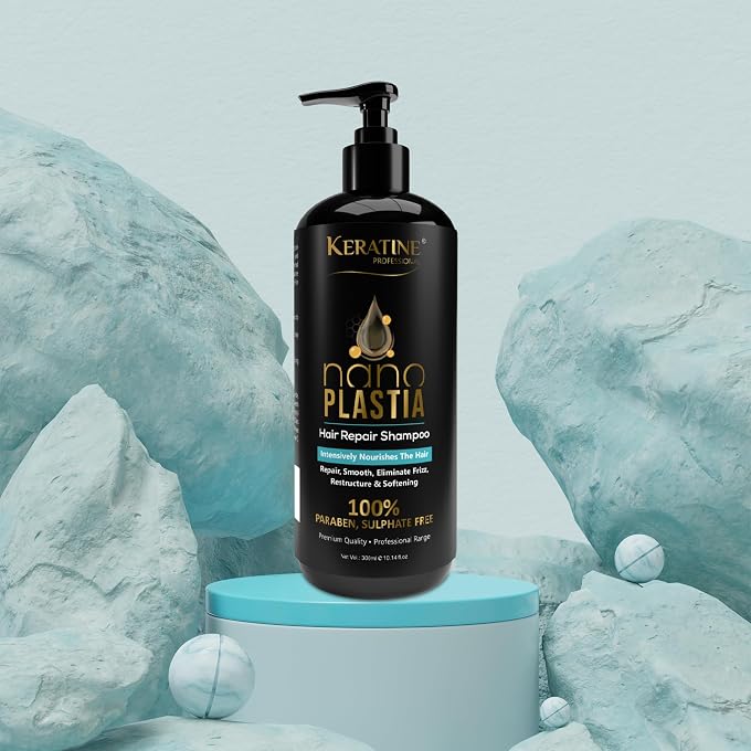 STRBOXONG NANO PLASTIA HAIR REPAIR SHAMPOO | Intensively Nourishes the Hair | Straighter, Shinier Hair Nourishes Dry Hair & Controls Frizz (300 ML) - Image 2