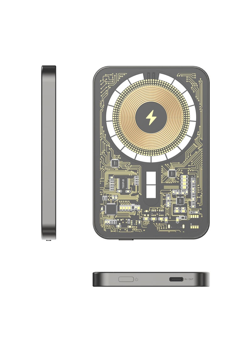 blupebble - Core Pod Lucid 5000mAh Transparent MagSafe Power Bank - Image 1