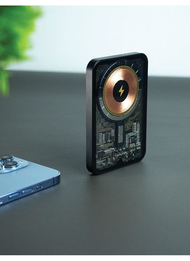 blupebble - Core Pod Lucid 5000mAh Transparent MagSafe Power Bank - Image 1