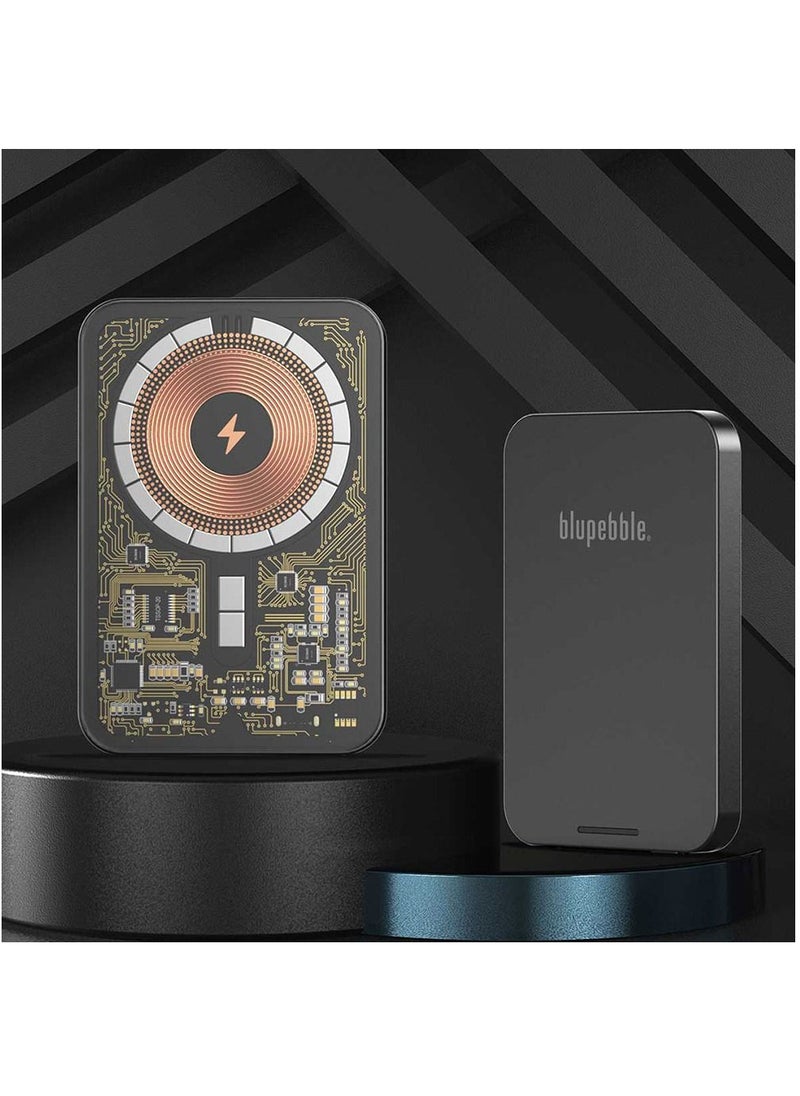 blupebble - Core Pod Lucid 5000mAh Transparent MagSafe Power Bank - Image 1