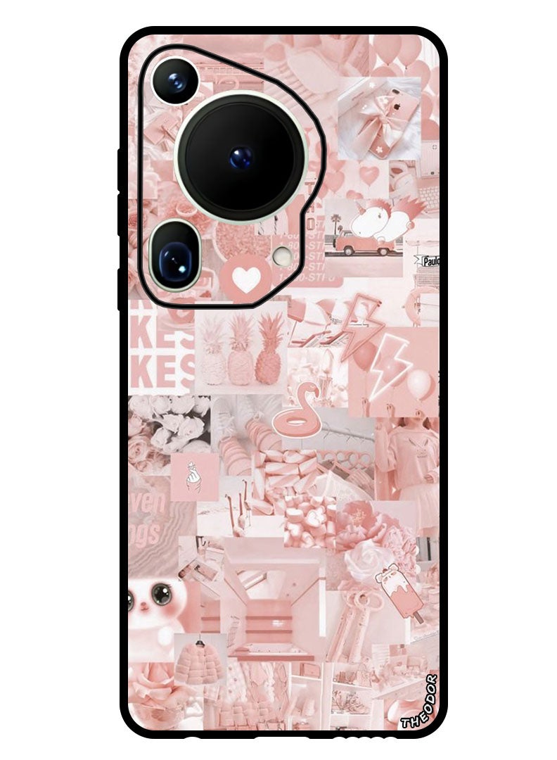 Theodor Protective Case Anti Scratch Shock Proof Bumper Cover For Huawei Pura 70 Ultra Pink Asthetic - Image 1