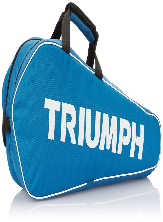 Triumph Virtue Graphite Hotmelt Light Weight Strung Badminton Racket with Star-6R Double Compartment Badminton Bag White - Image 3